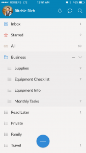 Wunderlist app